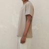 Fear of God Essentials FW21 Урожай Однотонная футболка с принтом букв, круглым вырезом, коротким рукавом, унисекс, топ, пшенично-коричневый FOG-FW21-008