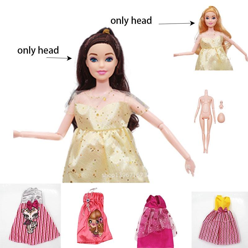 11-дюймовая 30-сантиметровая 6-шарнирная пузатая беременная голая кукла со съемным животом