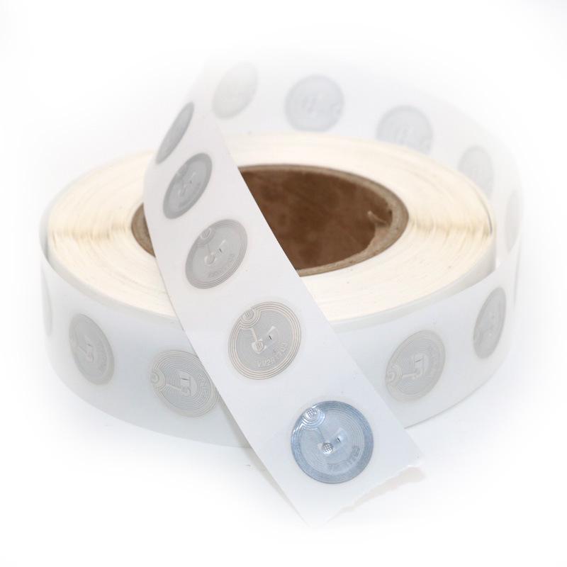 Наклейка CUID NFC Влажный вкладыш RFID Гибкая метка, 25 мм