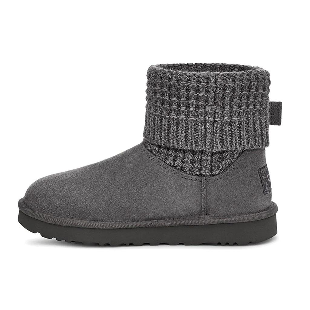 UGG Классический Solene Мини Уютный Оставайтесь в тепле На открытом воздухе Повседневный Серый Женский 1113463-CHRC