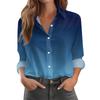 Women's Shirt Blouse Print Button Long Sleeve Casual Basic Shirt Collar Regular Top
