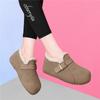 Зимние новые ретро платформа Birkenstocks повседневные мягкая подошва вельвет круглая голова модные универсальные Мюллеры хлопковые туфли