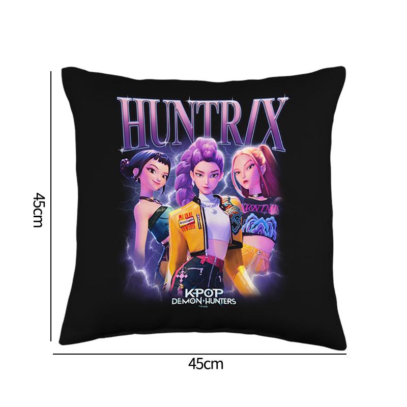 K-Pop Demon Hunter Pillow Cover Anime Movie Pillow Case Sofa Pillow Cushion Cover Christmas Decorations Home Supplies