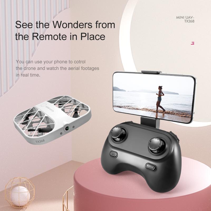 Mini Drone With 4k Professional Camera Air Hover 360° Roll Wide-Angle Camera Portable Long Life Remote Control Helicopter Toy