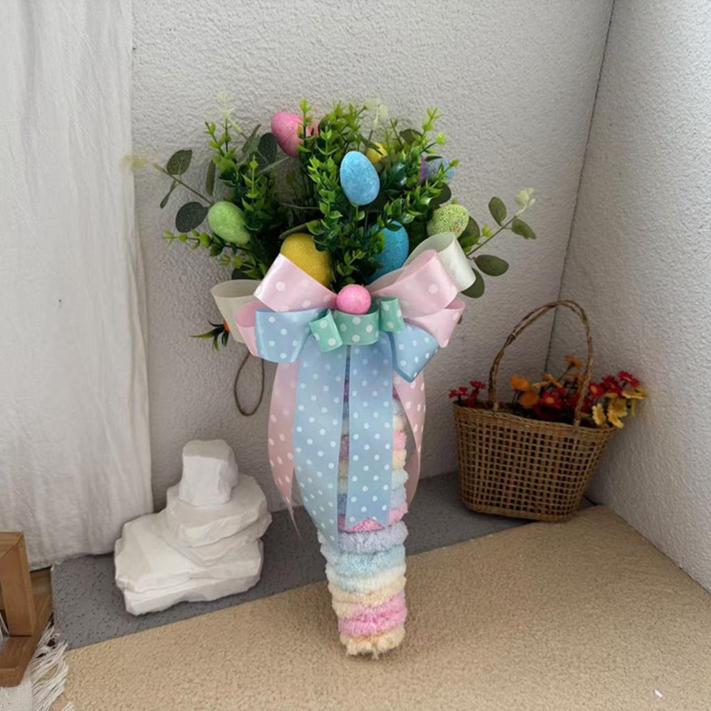 Пасхальный венок из моркови, имитация растения, подвеска на дверь, украшение для вечеринки, украшение для дома