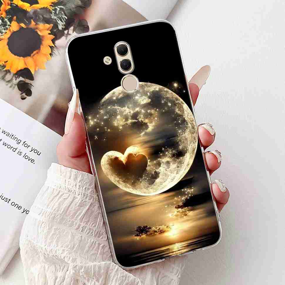For Huawei Mate 20 Lite 6.3" Case SNE-AL00 Cute Cat Soft Silicone Cover For Huawei Mate 20Lite SNE-LX1 Colorful Butterfly Shell