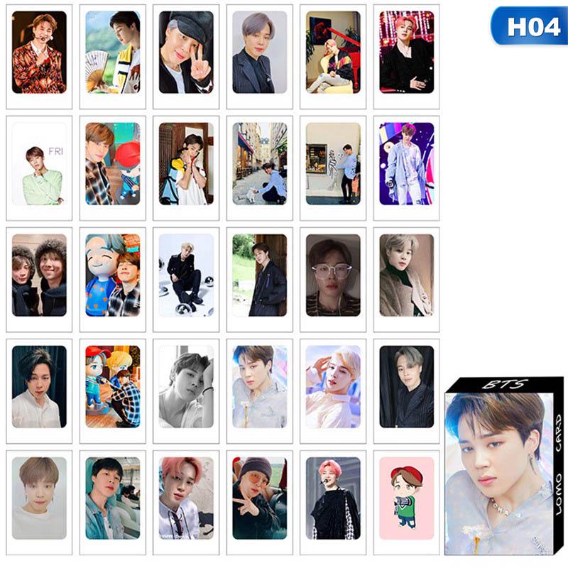 Набор карточек с изображением участников корейской поп-группы BTS