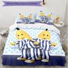 3pcs Duvet Cover Set (1*Duvet Cover + 2*Pillowcase, Without Core), Bananas in Pyjamas Print Soft All‑Season Bedding Set, Home Bedroom Decor Gift