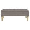 Bench with Cushion Taupe 113 x 57 x 39 cm Fabric