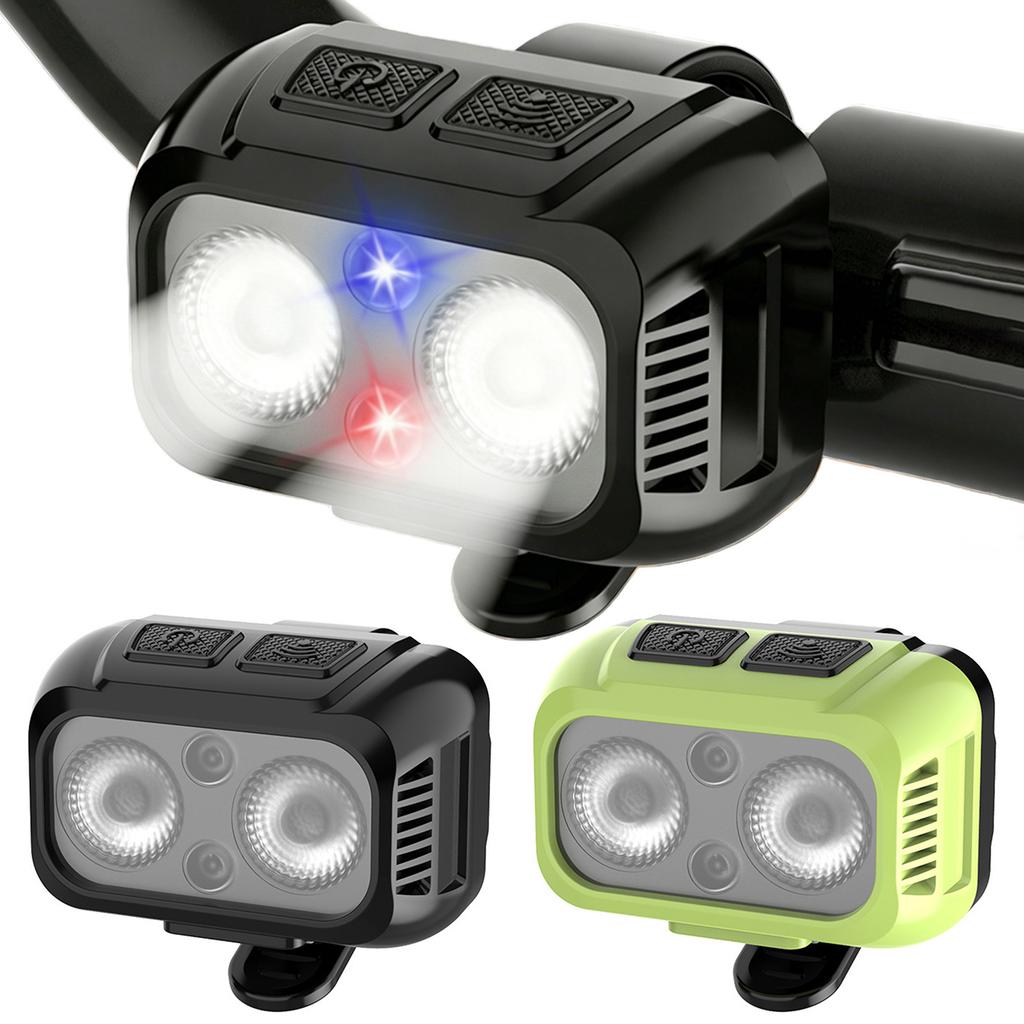 Type-C Powered Bicycle Headlight Rechargeable Compact Design Easy Install for Experience Night Road Trips Camping Adventures