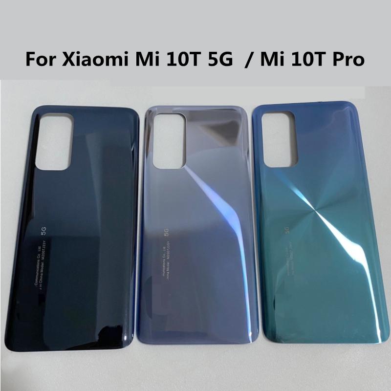 For Xiaomi Mi 10T / Mi10T Pro 5G Glass Battery Cover Repair Replace Back Door Phone Rear Case