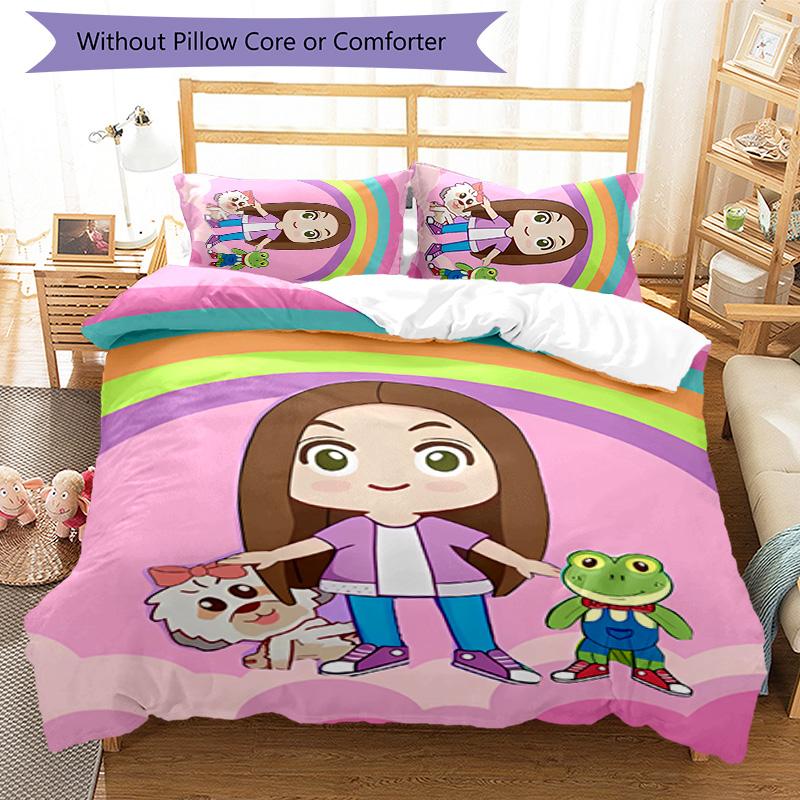 3pcs Rhene pattern bedding set duvet cover set includes duvet cover &pillowcases,perfect all season bedroom decoration&gift