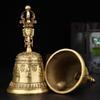 Pure Copper Vajra Bell, Buddhist Hand Bell, Meditation, Healing, Purification, Stress Relief, Spiritual Purification, Ideal for Temple Use, Esoteric B