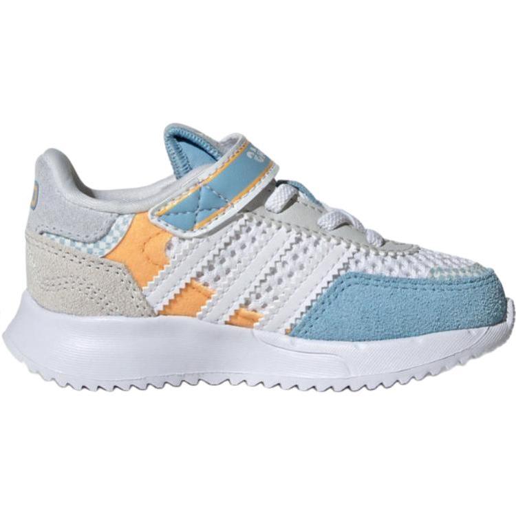 Adidas Originals Retropy F2 Comfortable Fashion Durable Low-Top Walking Shoes Baby Shoes White Blue JS2479