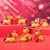 5Pcs Cartoon Horse Animal Miniatures Resin Ornaments Fairy Garden Decoration Moss Terrarium Micro Landscape