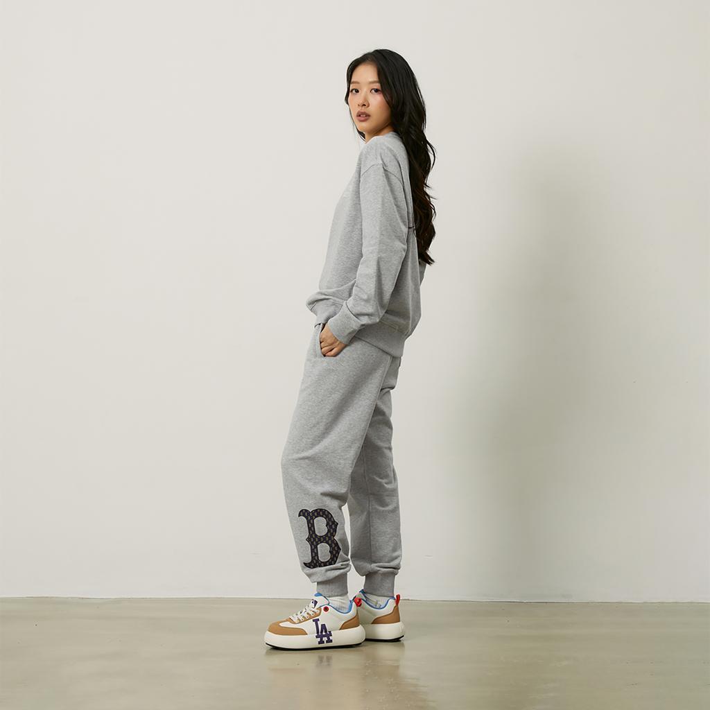 MLB MONOGRAM Collection Boston Red Sox 24FW Knitted Sweatpants Unisex Gray 3APTM0144-43MGS