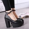 Plus Size 42 New 2019 Spring Autumn Casual High-heeled Shoes Sexy Ruslana Korshunova Thick Heels Platform Pumps