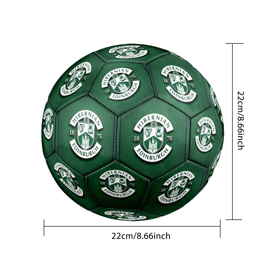 Hibernian FC Size 5 Standard Football Durable Training Match Soccer Ball for Adult Outdoor Sports