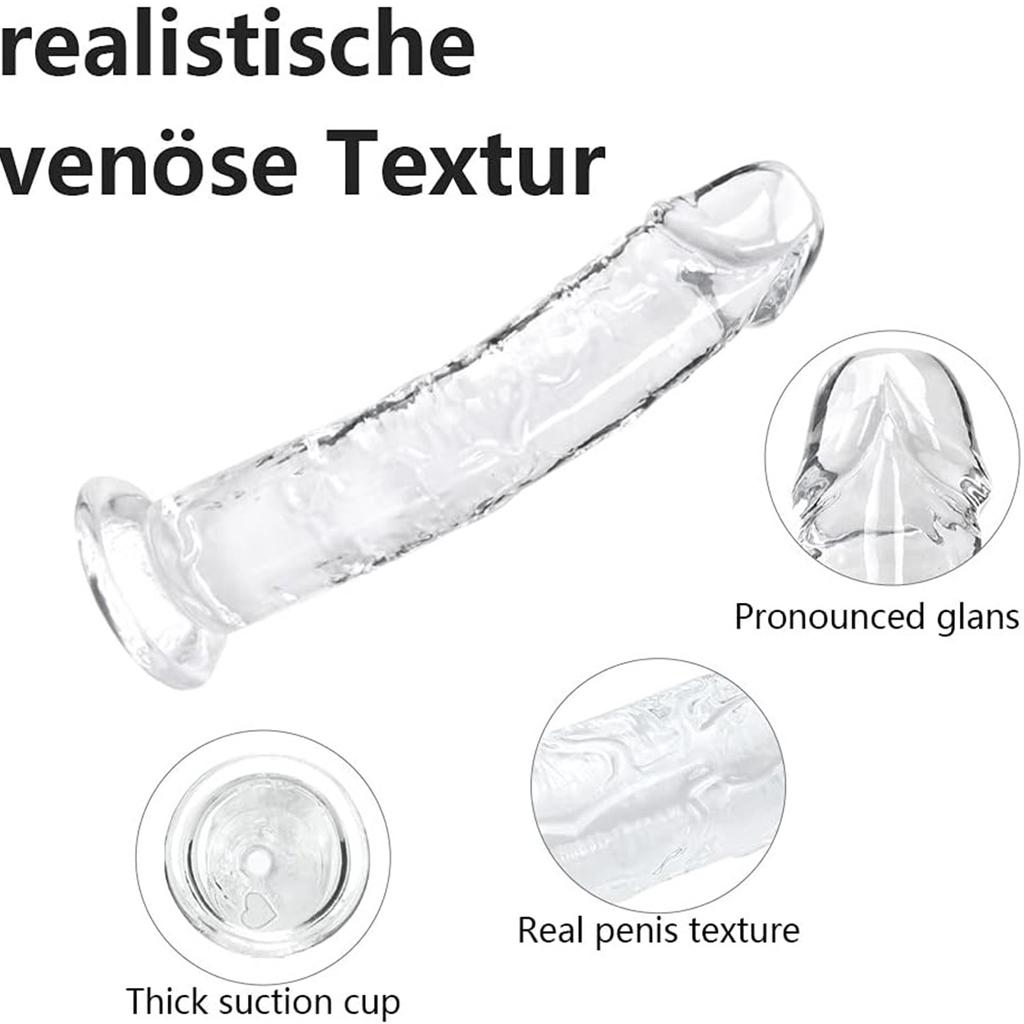 Реалистичный мягкий фаллоимитатор для женщин: Секс-игрушка длиной 18 см для начинающих с желеобразной текстурой и основанием на присоске, идеальная секс-игрушка для взрослых для женских пар