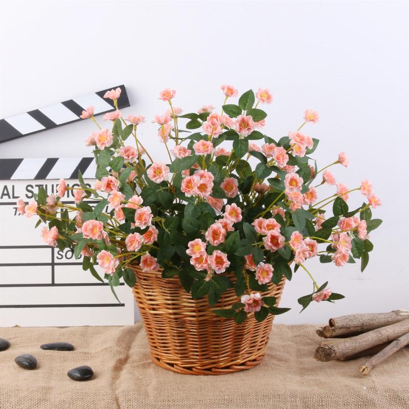 Small Rose Artificial Floral Arrangement Vase