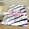 RB Leipzig Logo Designed Flannel blanket for bedroom, living room, sofa, and nap