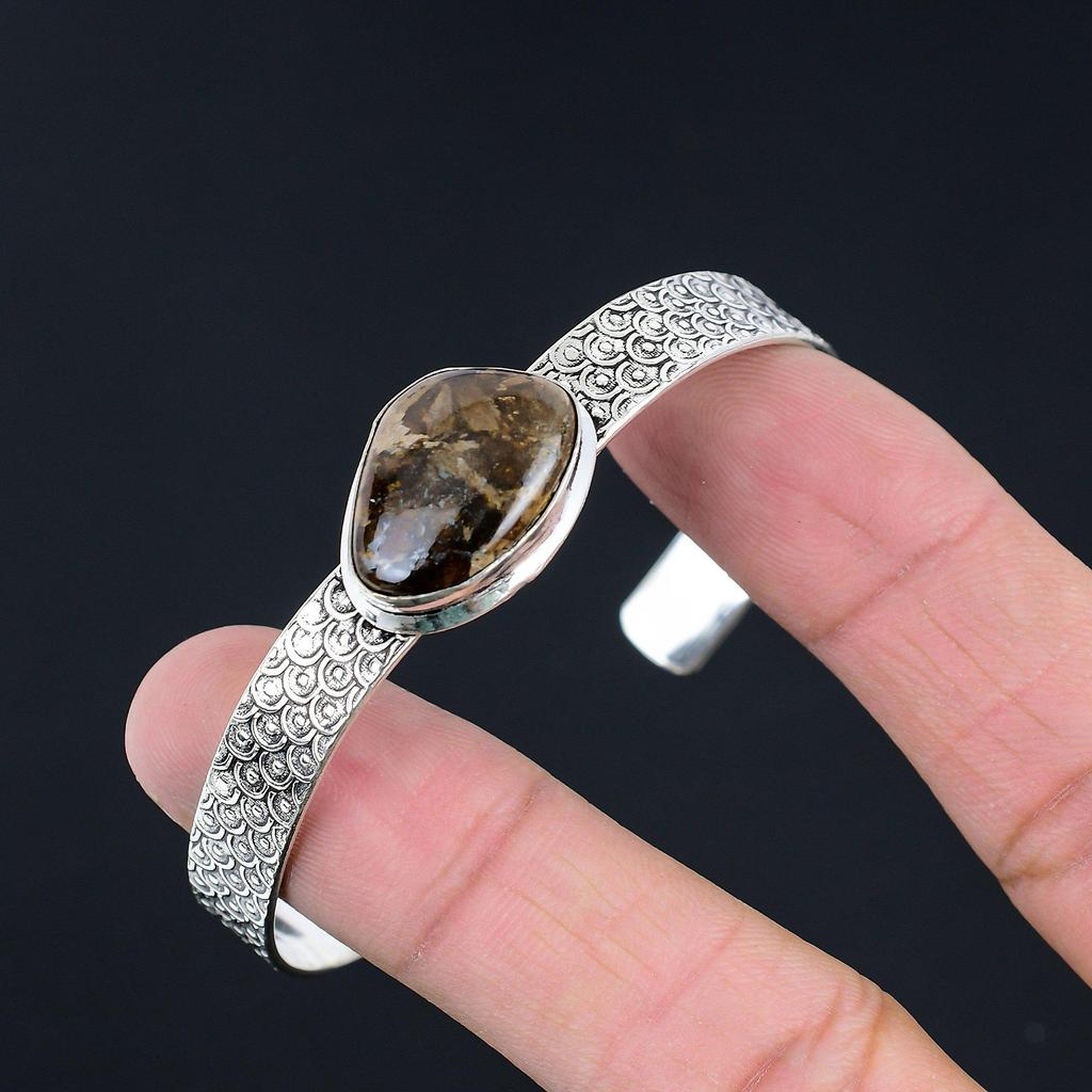 Распродажа ко Дню дочерей Стерлинговое серебро Бронзит Драгоценный камень Элегантный браслет для жены Свадебный