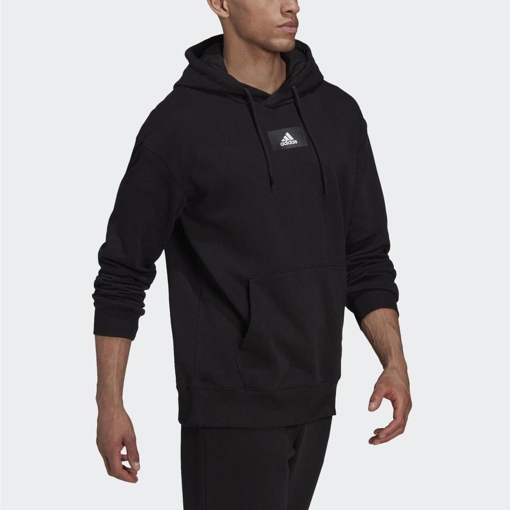 Adidas Essential Logo Hoodie Мужская толстовка с капюшоном черного цвета HK2829
