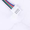 5Pcs 5050 Led Rgb Strip Light Connector 4 Pin Conductor Strip To Controller Jumper Solderless Clip On Pigtail Power Adapter