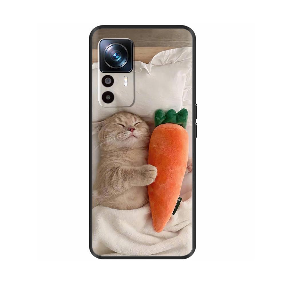 Матовая силиконовая прочная задняя крышка для Xiaomi Mi 12T Pro, мультяшный защитный чехол для телефона Xiaomi Mi12 12T Pro 12s Fundas