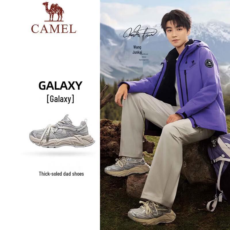 Camel Мужские кроссовки на платформе в стиле "папиных" из серии Galaxy