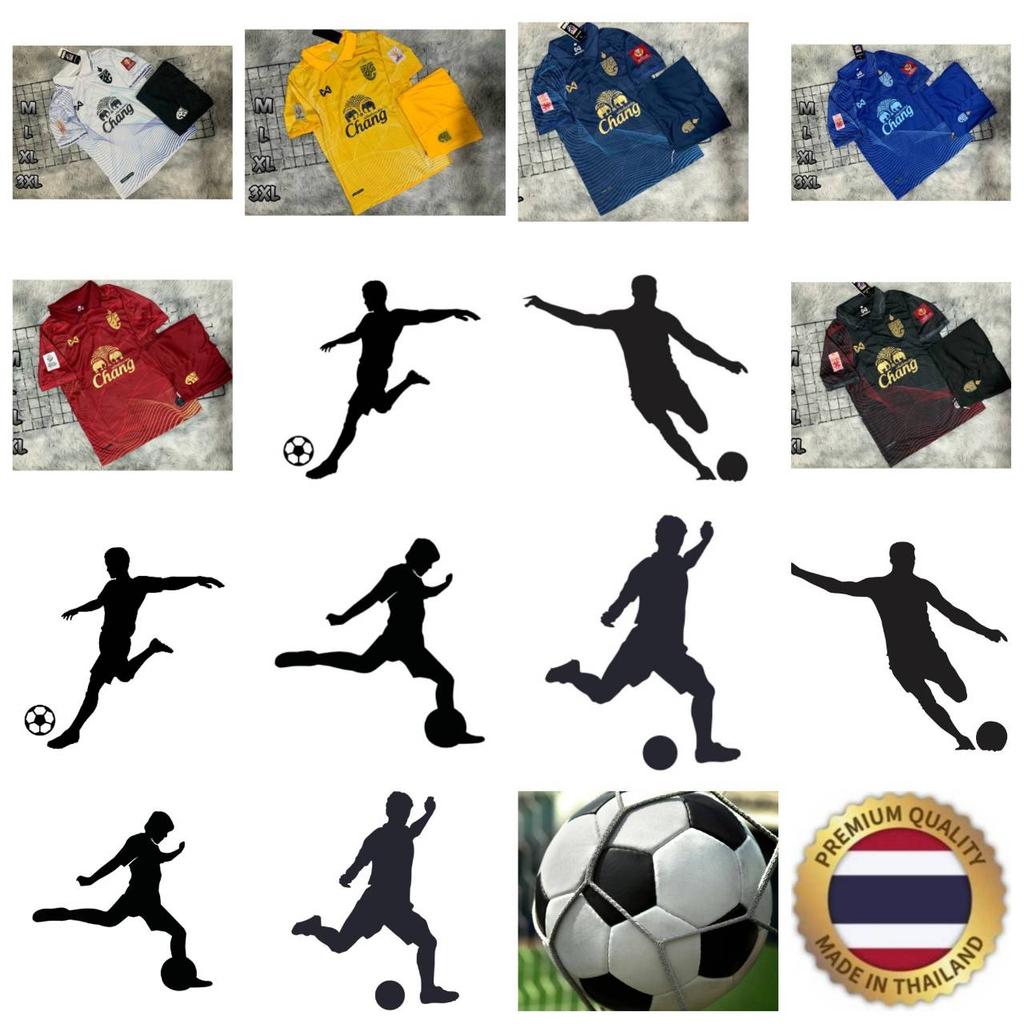 Футболка сборной Таиланда по футболу SOCCER NATION TEAM JERSEY SHIRT HOME FAN Print Polo Unisex Men Women Quick Dry Short Sleeve Uniform Elephant Logo Sport