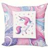 Home Decor Colorful Rainbows And Magical Unicorn Pillowcases Pattern Cushion Cover Suitable For Sofa Bedroom Car Pillow Cover