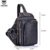 2024 Small FAMOUS Brand Messenger Bag MEN Shoulder BAGS Fashion GENUINE Leather MALE Crossbody Bag Zipper Buckle