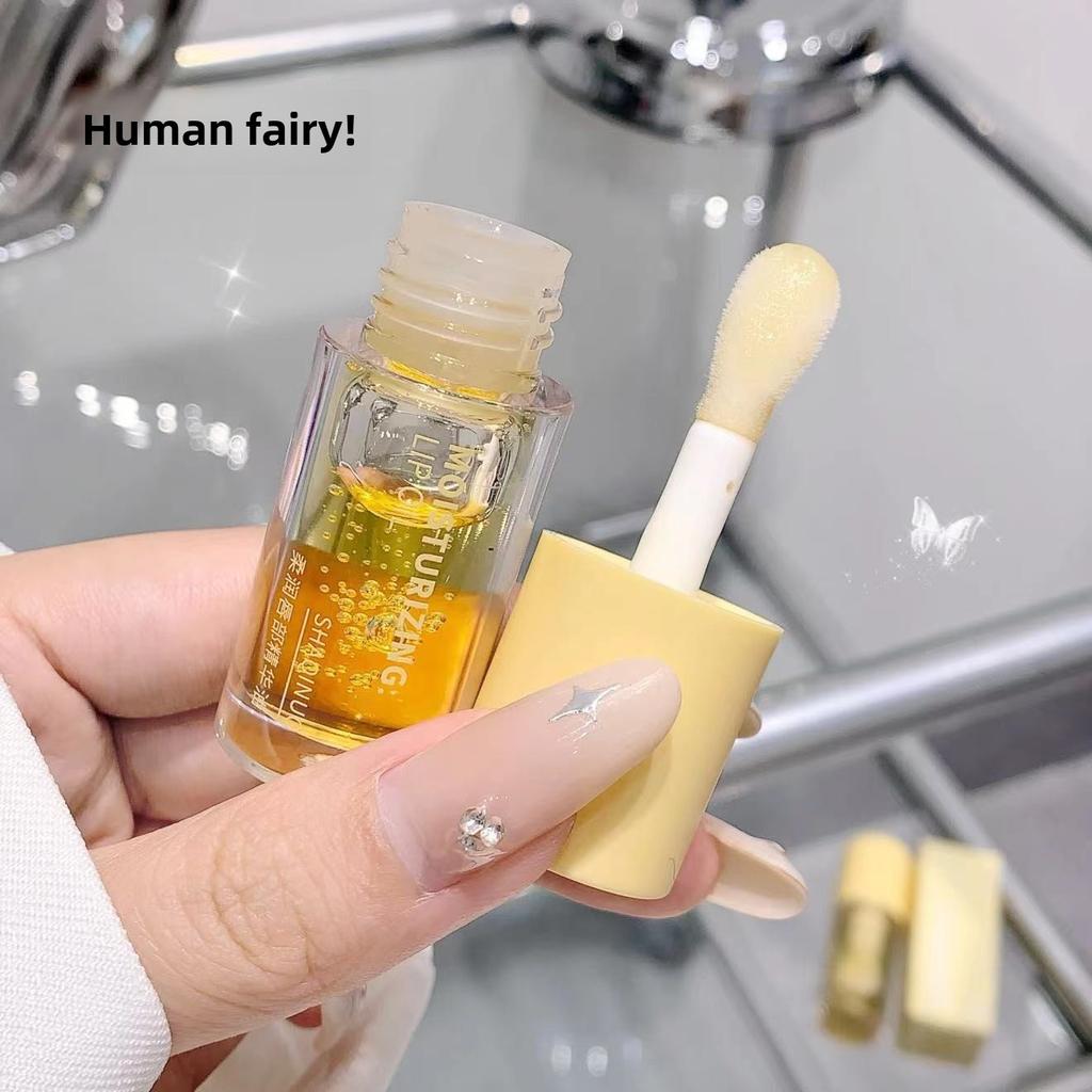 Увлажняющее масло для губ SHQINUO для сухих губ, увлажняющий и придающий объем блеск для губ, уменьшает морщины на губах, стойкая сыворотка для губ