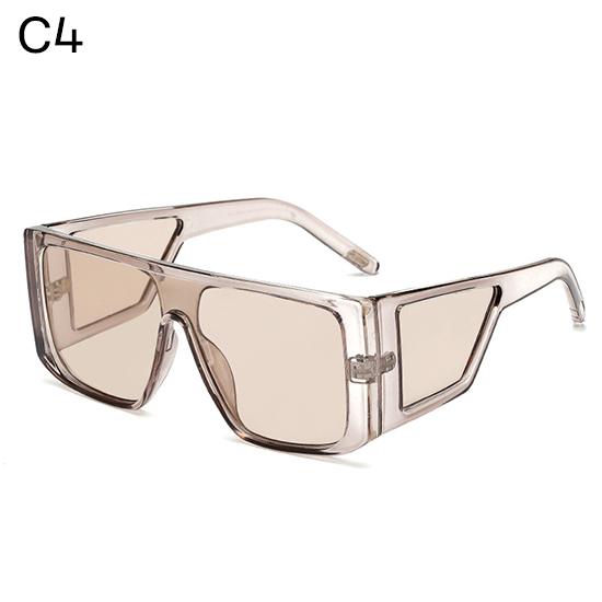 European New Square Sunglasses Women New Big Oversized Flat Top Sun Glasses Female Vintage Retro Shades for Women Men UV400