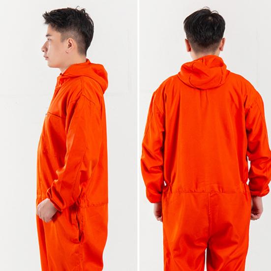 Застежка-молния, полиэстер, отличный водонепроницаемый автомобильный ремонтный цех, мужской комбинезон со шляпой, цельный комбинезон