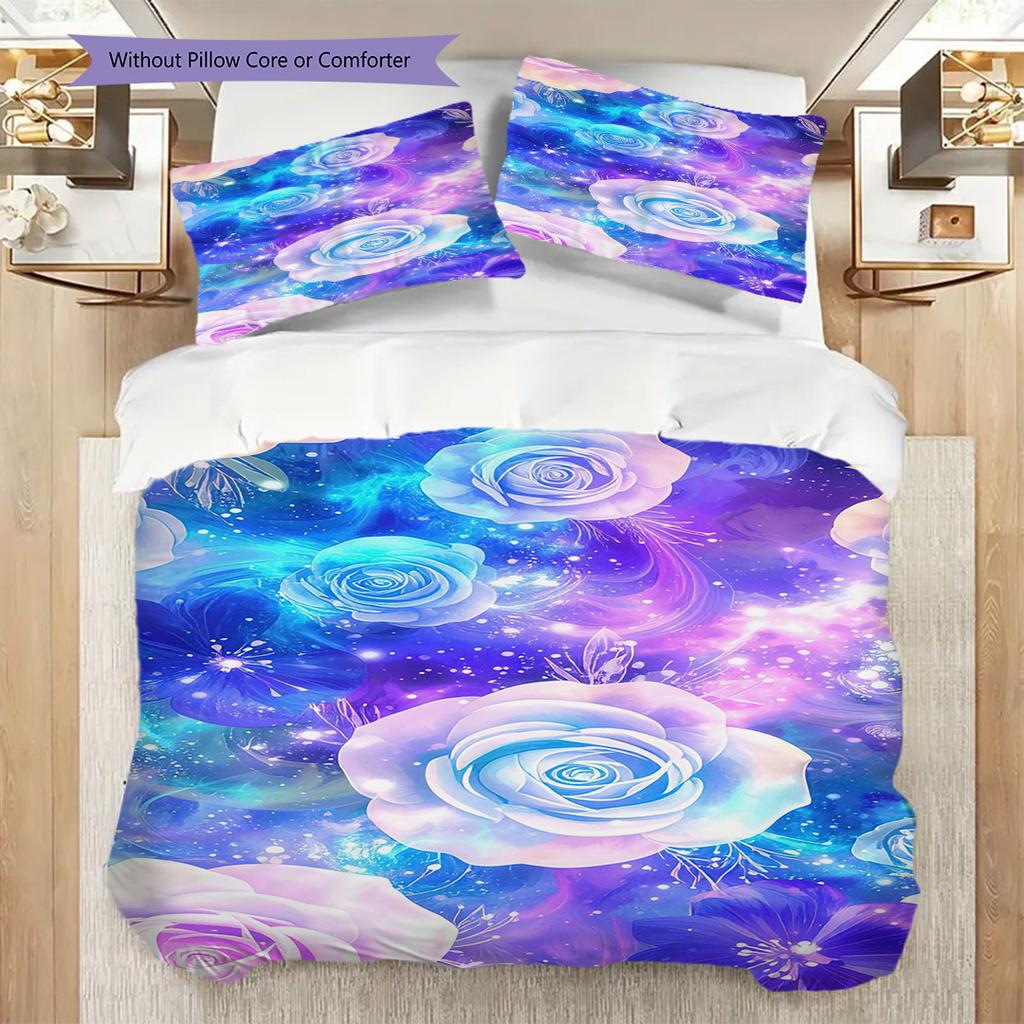 1PC Butterflies, flowers Bedding Quilt Set Quilt Cover Pillowcase Home Decoration Birthday Gift (1 * duvet cover + 15 * pillowcase, without core)
