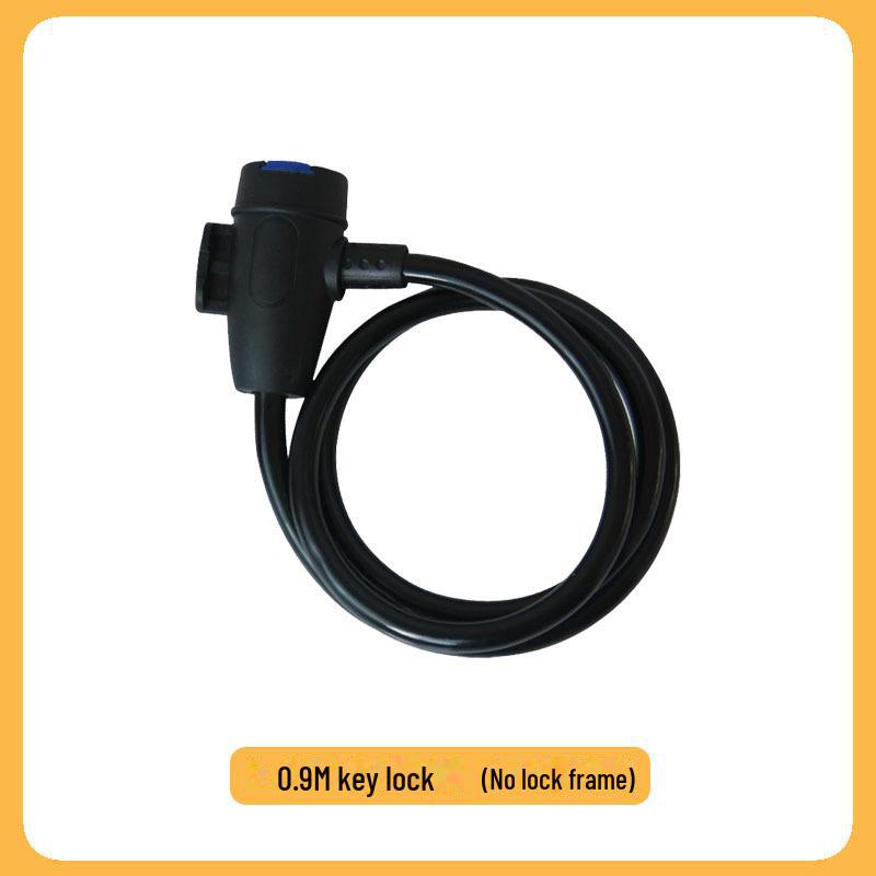 Портативный тросовый замок для велосипеда с защитой от краж и царапин