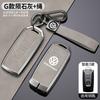 ABCD1 Zinc Alloy Leather Car Key Case Cover For VW Volkswagen Touareg EL 2018 2019 2020 2021 2019-2023 Keyless Keychain Accessories