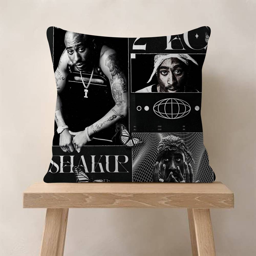 PC Tupac SShakur Pillow Cover Sofa Cushion Cover Home Room Decoration Children Gift