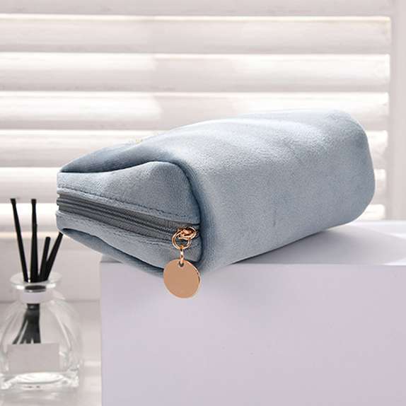 Бархатный органайзер для макияжа, мягкая сумка для губной помады для девочек, женская дорожная косметичка, косметичка, косметичка, косметичка