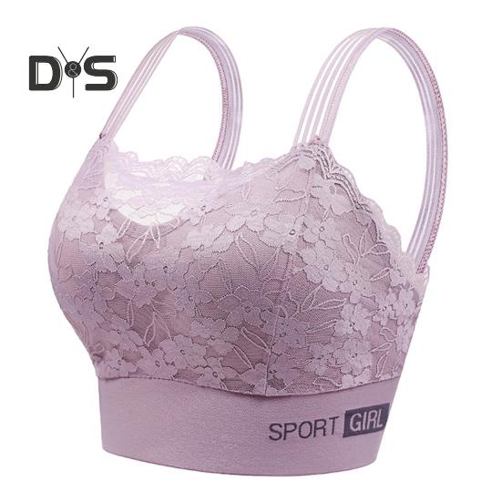Женский бюстгальтер с широкими бретелями, ажурный цветочный узор, кружевной бесшовный бандо, защита от воздействия, максимальный комфорт, ударопрочный, с эффектом пуш-ап, без зацепления, беспроводной