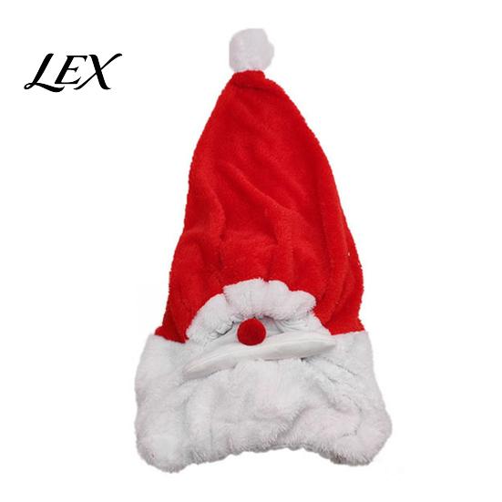 Festive Helmet Cover Christmas Santa Motorcycle Cover, Plush Claus Hat Xmas for Decoration, Holiday Accessories Men Cycling Decoration