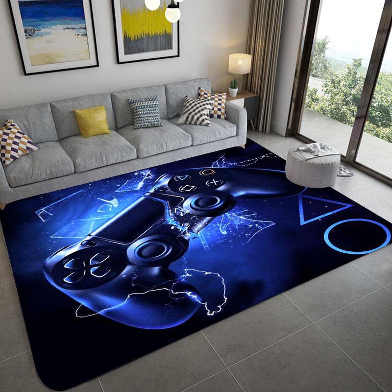 3D Game Console Carpet: Video Game Controller & E-Sports Room Floor Mat - Cool Living Room Decor