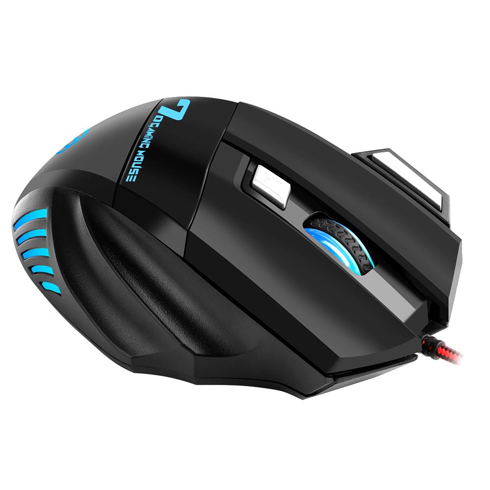 Проводная игровая мышь BAJEAL G5, игровая мышь RGB, 7 клавиш, эргономичные мыши, 4-ступенчатая регулируемая точка на дюйм для ПК