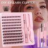 120 Clusters Single Cluster D Curve False Eyelash Set 10-16Mmdiy Segmented Grafting Thick Eyelashes