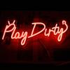 Play Dirty Светодиодная неоновая вывеска Неоновые огни для Декора Стены Питание от USB для Сатанинские Неоновые Огни для Спальни Бара Мужской Комнаты Вечеринки
