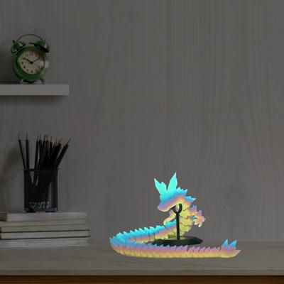 3D-печатная фигурка дракона с подвижными суставами, светящаяся в темноте фигурка дракона, игрушка, украшение, украшение для детей и взрослых, коллекция подарков