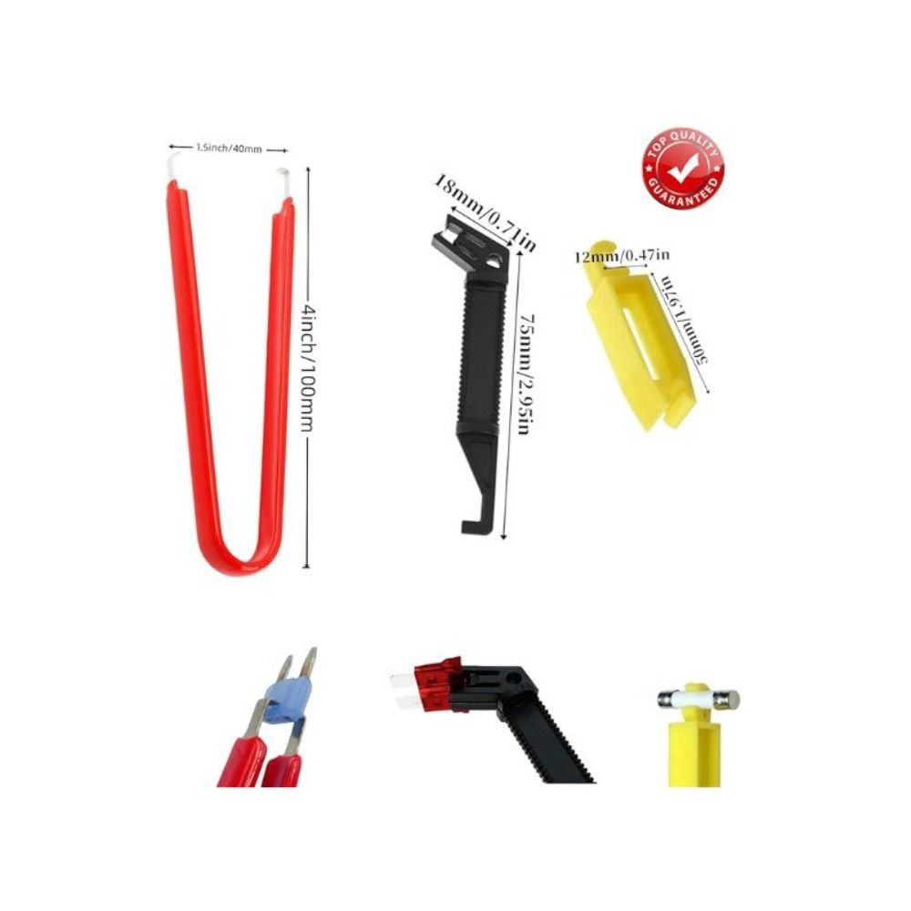6Pcs/Set Convenient Relay Puller Pliers Metal Automotive Relay Fuse Puller Tool Fuse Puller Pliers