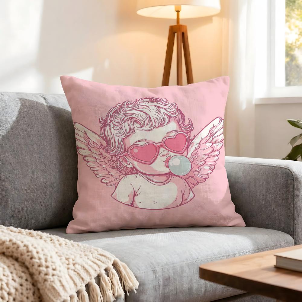 Holiday Valentine'S Day Cushion Cover 1Pcs Decorative Covers Soft Cushion Case For Sofa Couch Decor 40X40 45X45 Pillowcases